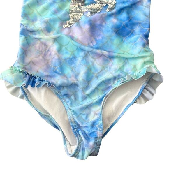 BMagical by Bteewns Mermaid One Piece Bathing SuiteLight Blue, Lilac 5 - Picture 4 of 8